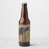 カウボーイホースオールドウェスト・トマス・エイキンズ ビールラベル (正面)