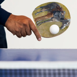 カウボーイホースオールドウェスト・トマス・エイキンズ 卓球ラケット