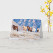 カウボーイホースドライブオンハイドアウトランチ カード (黄色い花)