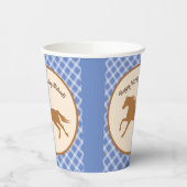 カウボーイホースポニーかわいい子供たち1st誕生日パーティー 紙コップ (左)