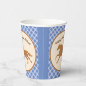 カウボーイホースポニーかわいい子供たち1st誕生日パーティー 紙コップ (右)