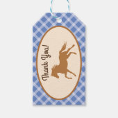 カウボーイホースポニーかわいい1st誕生日パーティーテーマ ギフトタグ (正面)