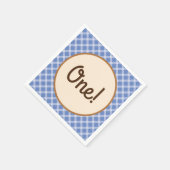 カウボーイホースポニーかわいい1st誕生日パーティーテーマ スタンダードカクテルナプキン (角)