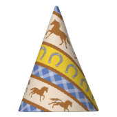 カウボーイホースポニーかわいい1st誕生日パーティーテーマ パーティーハット (右)