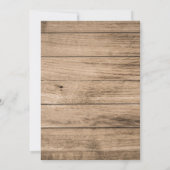 カウボーイホース誕生日招待状 招待状 (裏面)