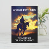 カウボーイホース&サンセットリタイア 招待状 (スタンド正面)