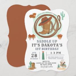 カウボーイボーイの誕生日パーティーへようこそ 招待状