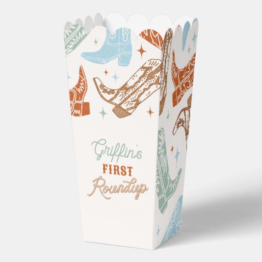 カウボーイポップコーンの好意ボックス フェイバーボックス (正面)