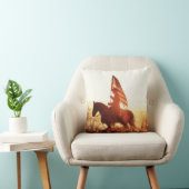 カウボーイポートレートアメリカ国旗のテーマ。 クッション (椅子)