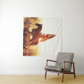 カウボーイポートレートアメリカ国旗のテーマ。 タペストリー (インサイチュ(横))