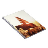 カウボーイポートレートアメリカ国旗のテーマ。 ノートブック (右側)