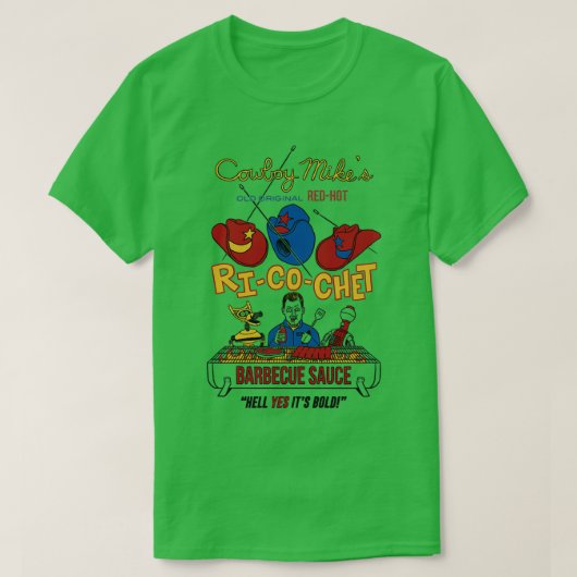 カウボーイマイクバーブクソース Tシャツ (デザイン正面)