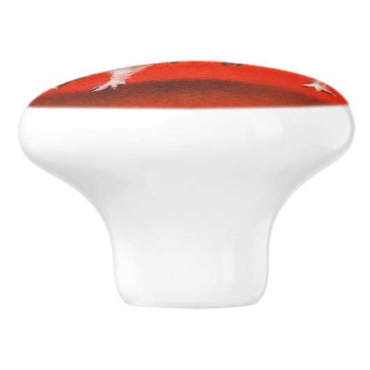 カウボーイマウス乗りギニア豚セラミックノブ セラミックノブ (側面)