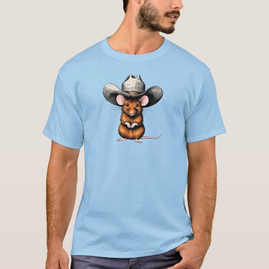 カウボーイマウス、カントリーマウス Tシャツ (正面)