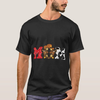 カウボーイマムウェスタンテーマロデオ子供の誕生日 Tシャツ