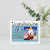 カウボーイマルティーニレシピはがき ポストカード (スタンド正面)