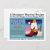 カウボーイマルティーニレシピはがき ポストカード (正面/裏面)