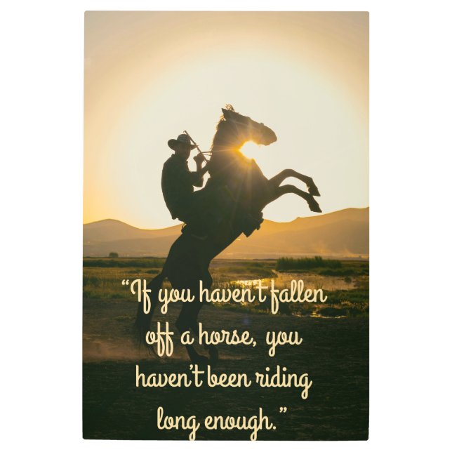 カウボーイメタルウォールアート メタルプリント (正面)