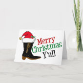カウボーイメリークリスマスイオール シーズンカード (正面)