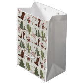 カウボーイメリークリスマス抱き枕 ミディアムペーパーバッグ (正面アングル)