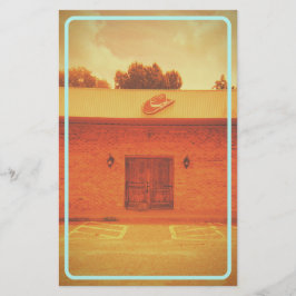 カウボーイモーテルヴィンテージ静止型 便箋