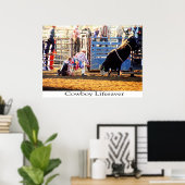 カウボーイライフセーバー ポスター (ホームオフィス)