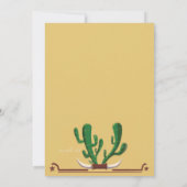 カウボーイラウンドアップバースデーパーティーの招待 招待状 (裏面)