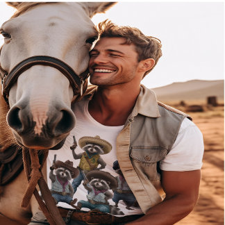 カウボーイラクーン Tシャツ