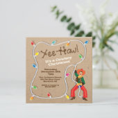 カウボーイラッソウェスタンのクリスマスパーティー 招待状 (スタンド正面)