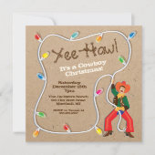 カウボーイラッソウェスタンのクリスマスパーティー 招待状 (正面)