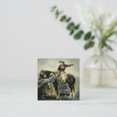 カウボーイラブヴィンテージ魔法ランタンスライド スクエア名刺 (スタンド正面)