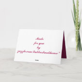 カウボーイラブ カード (裏面)