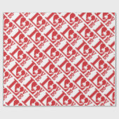 カウボーイラブ、私はカウボーイズが大好き ラッピングペーパー (フラット)