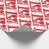 カウボーイラブ、私はカウボーイズが大好き ラッピングペーパー (角)