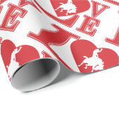 カウボーイラブ、私はカウボーイズが大好き ラッピングペーパー (ロールコーナー)