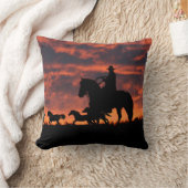 カウボーイランチデコーアクセント枕 クッション (ブランケット)