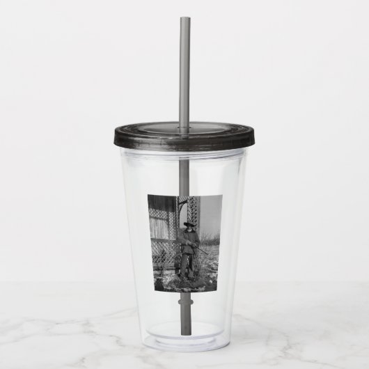 カウボーイランチャーまたは旧西のカナダの法律 アクリルタンブラー (正面)