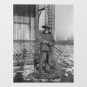 カウボーイランチャーまたは旧西のカナダの法律 ウィンドウサイン (シート)