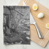 カウボーイランチャーまたは旧西のカナダの法律 キッチンタオル (四つ折り)