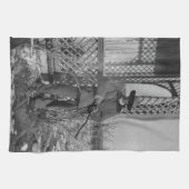 カウボーイランチャーまたは旧西のカナダの法律 キッチンタオル (横)