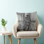 カウボーイランチャーまたは旧西のカナダの法律 クッション (椅子)