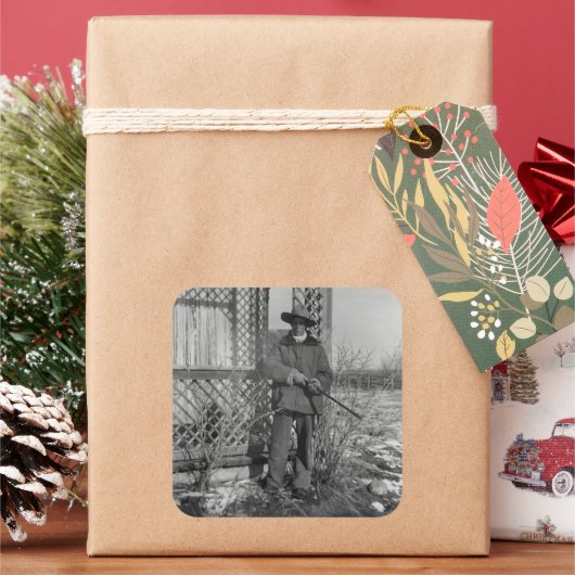 カウボーイランチャーまたは旧西のカナダの法律 スクエアシール (クリスマス)