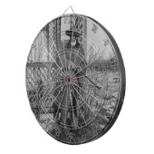 カウボーイランチャーまたは旧西のカナダの法律 ダーツボード (正面右)