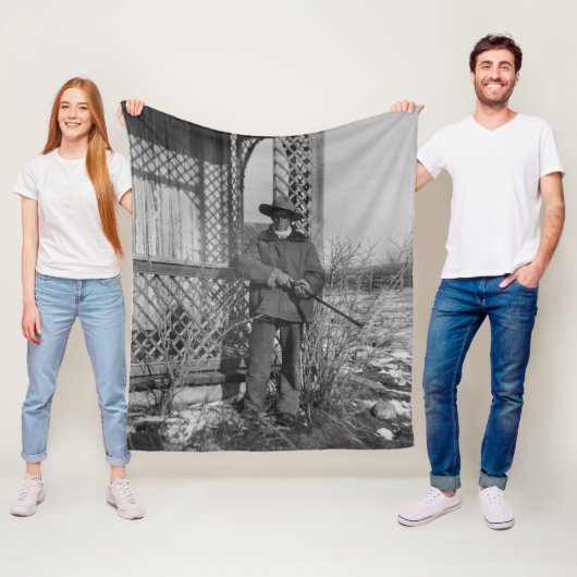 カウボーイランチャーまたは旧西のカナダの法律 フリースブランケット (インサイチュ)