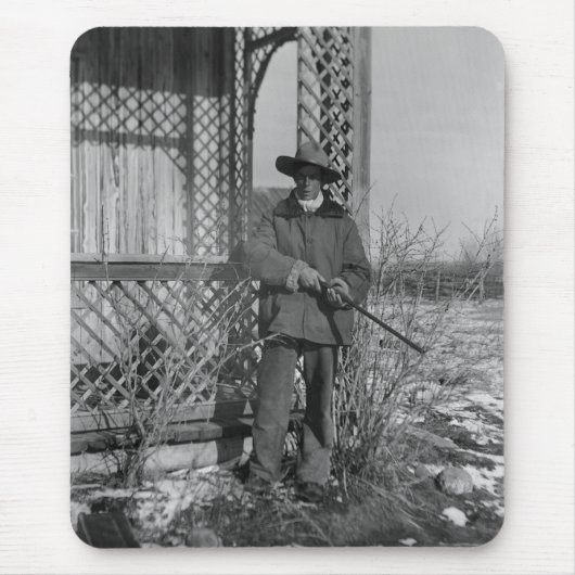 カウボーイランチャーまたは旧西のカナダの法律 マウスパッド (正面)