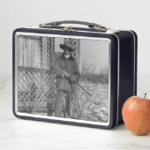 カウボーイランチャーまたは旧西のカナダの法律 メタルランチボックス (インサイチュ)