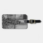 カウボーイランチャーまたは旧西のカナダの法律 ラゲッジタグ (正面横)