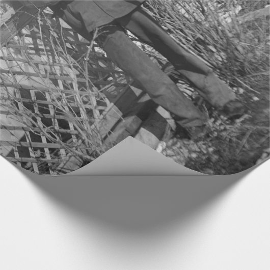 カウボーイランチャーまたは旧西のカナダの法律 ラッピングペーパー (角)