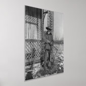 カウボーイランチャーまたは旧西のカナダの法律 箔ポスター (レイダウン)