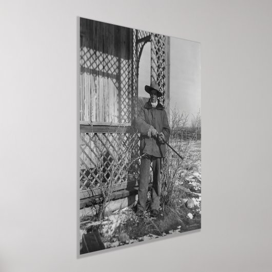 カウボーイランチャーまたは旧西のカナダの法律 箔ポスター (レイダウン)